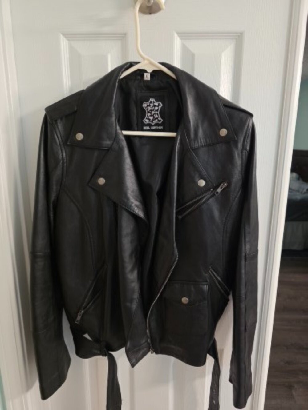 Genuine Leather Moto Jacket